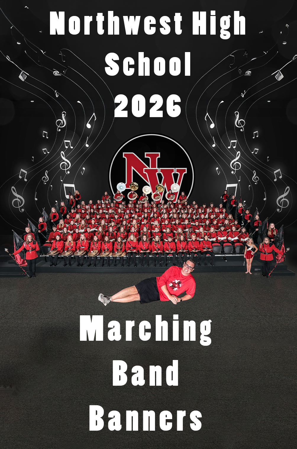 Northwest Marching Band Senior Banner