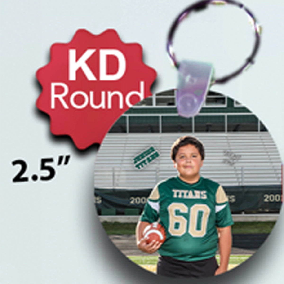 Sports: KD Round Keychain